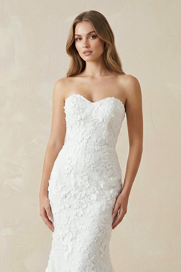 Mermaid Lace Sweetheart Wedding Dress - SHE IS ME Wedding Dresses