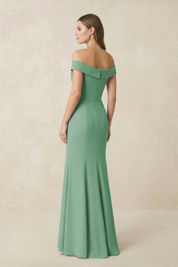 Off - the Shoulder Mermaid Chiffon Bridesmaid Dress - SHE IS ME Bridesmaid Dresses