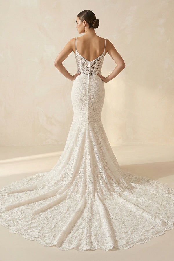 Sweetheart Sleeveless Mermaid Long Wedding Dress - SHE IS ME Wedding Dresses